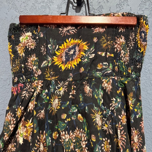 NATURAL LIFE Black and Yellow Bubble Midi Skirt - Picture 2 of 7
